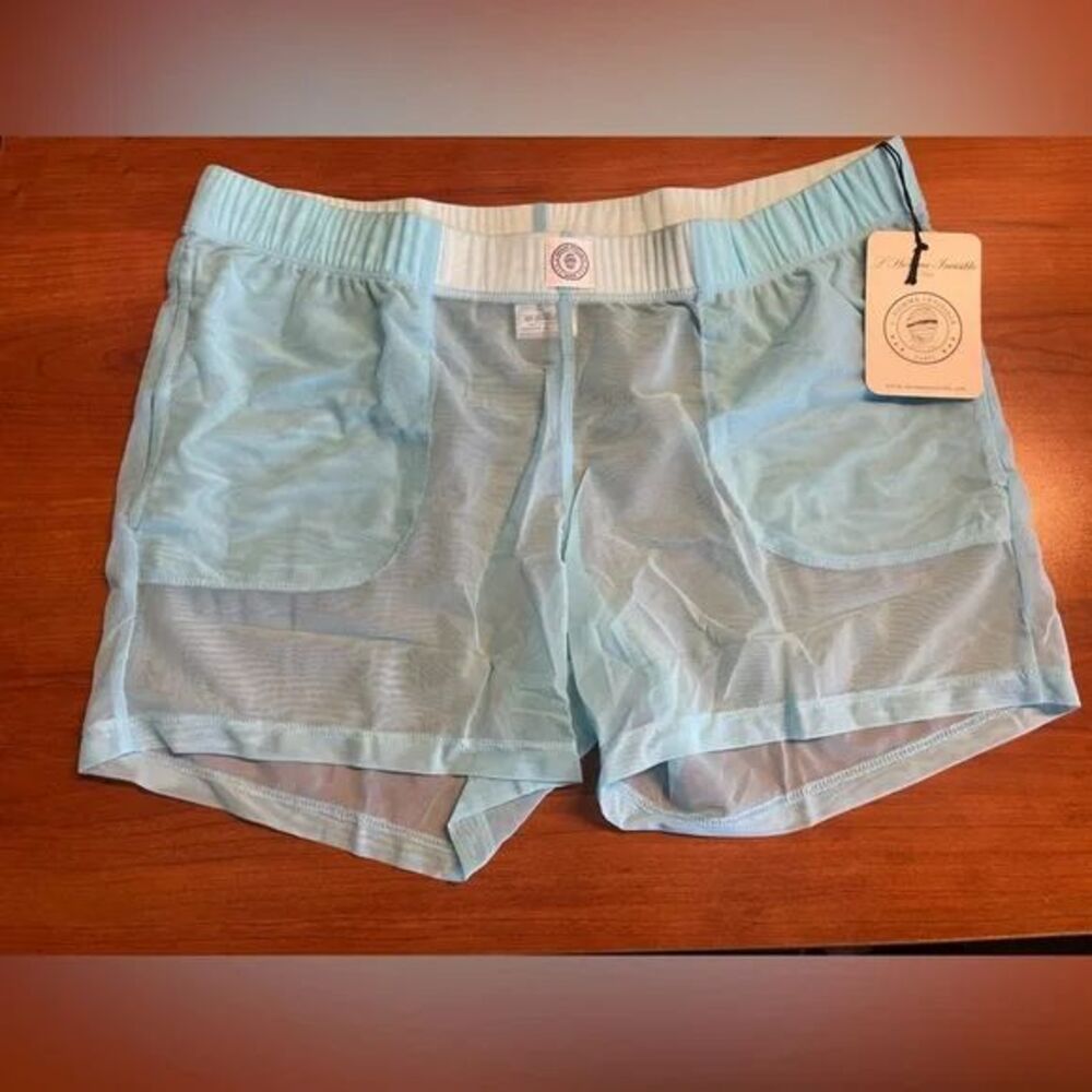 Mens L'Homme Invisible Paris Lounge Shorts in Aqua or Caprera - Sm or Med NWT - Picture 13 of 15